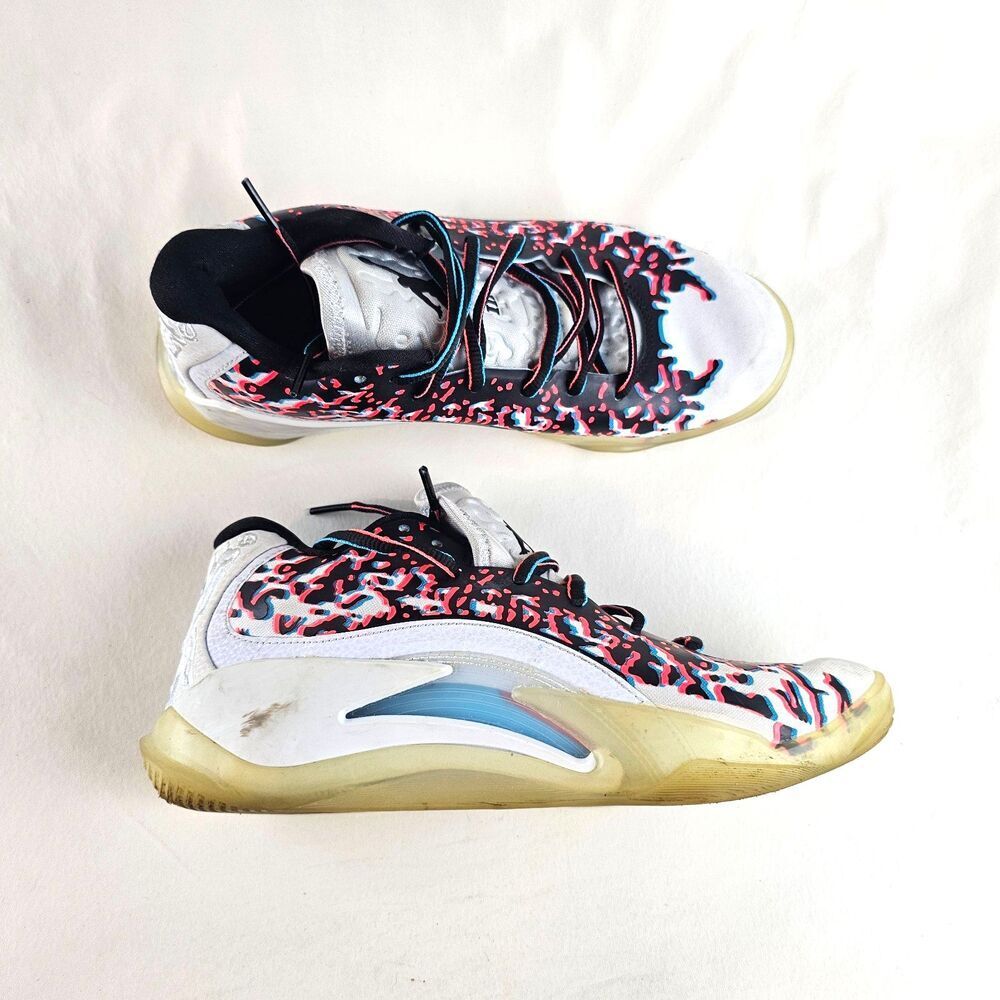 Nike Boys Air Jordan Zion 3 NRG Youth 7Y White Black Pink Basketball Shoes
